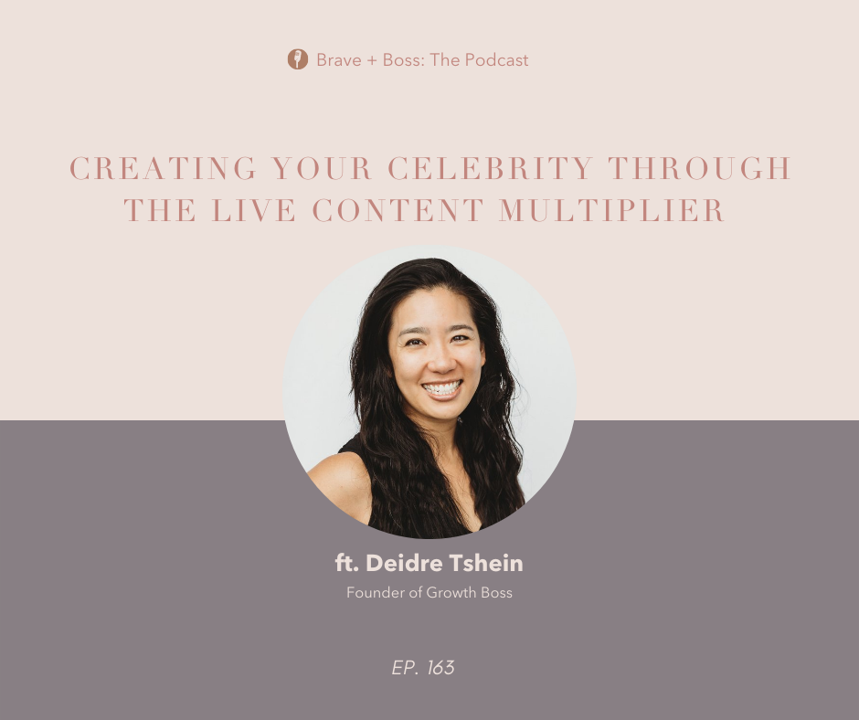 Creating your celebrity through the Live Content Multiplier ft. Deidre Tshien